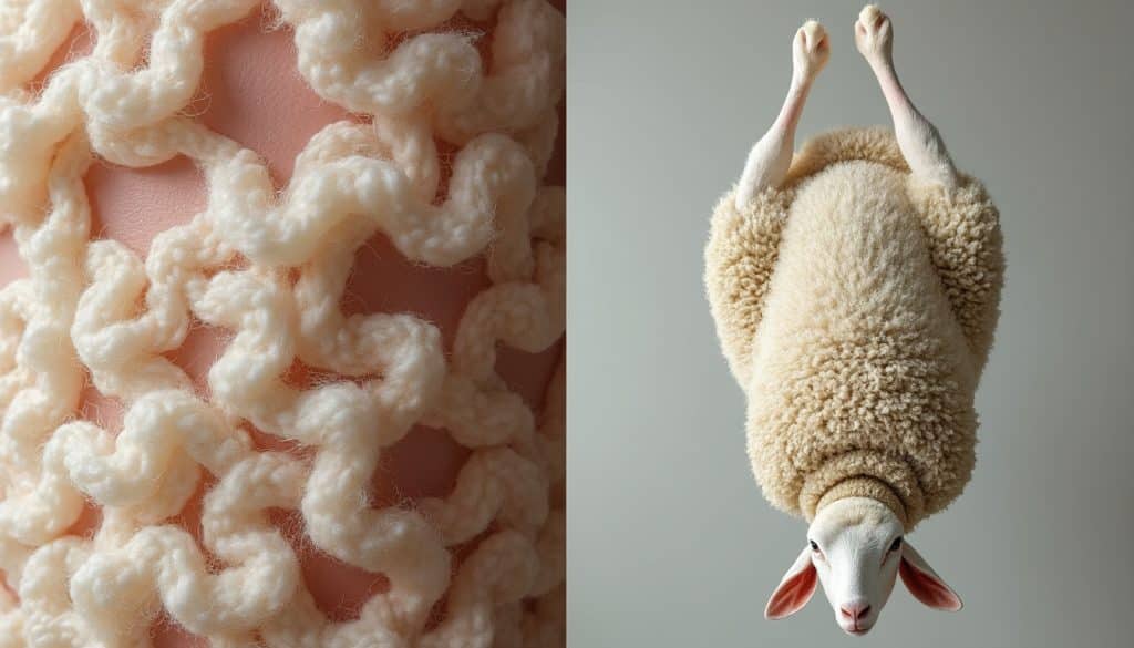 Peau lainée et mouton retourné : la différence
